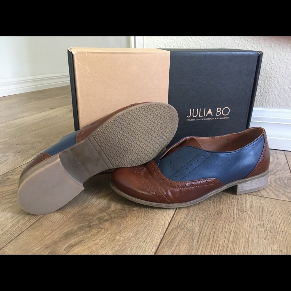Julia Bo Shoes, PERSHING - LACELESS OXFORDS, size 37